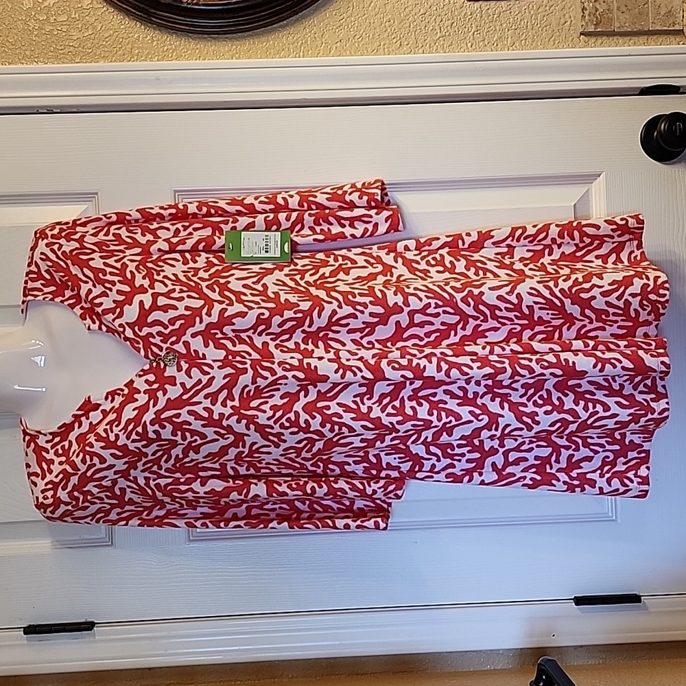 NWT Lilly Pulitzer Valetta Dress Island Coral Treasure Women's Size XS